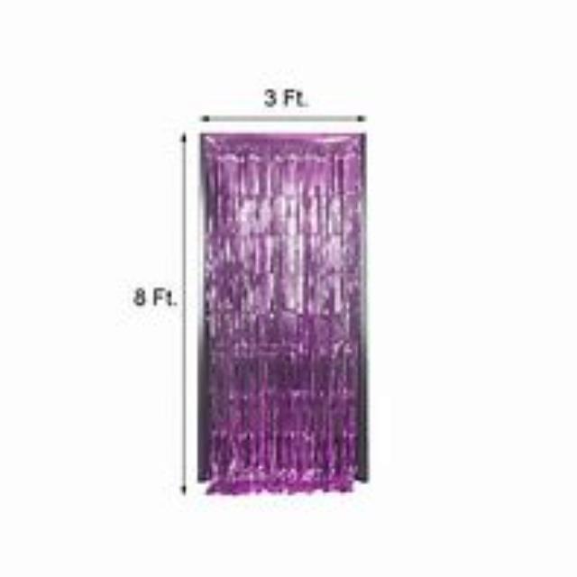 Where to find 3 X8 PURPLE MYLAR DRAPE W O PIPE in Soldotna